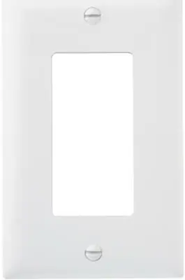 True Value TP26WCP10 Wall Plate, Decorator Opening, White Nylon, 10-Pk.
