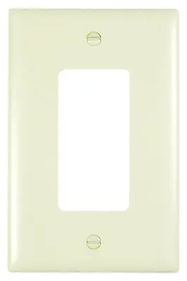True Value TPJ26LA Wall Plate Junior Jumbo 1-Gang Decorator Light Almond Nylon