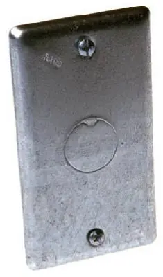 True Value 861 Blank 1/2-Inch Knockout Handy Box Cover
