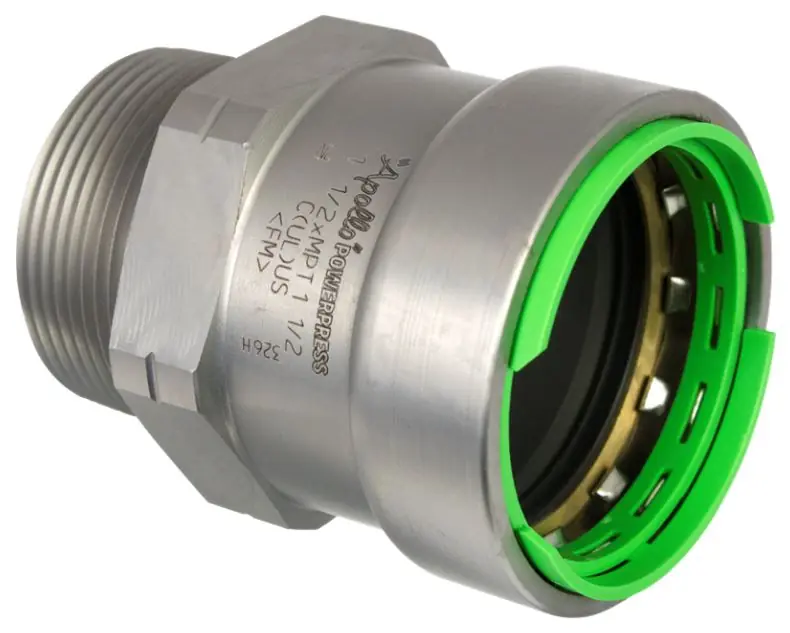 Apollo Valve PWR7480869 PowerPress Non-Gas 1 in Press x MIP Adapter