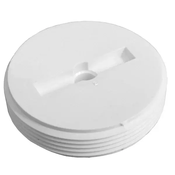Jones Stephens P49004 4 CSK Plug Plastic White