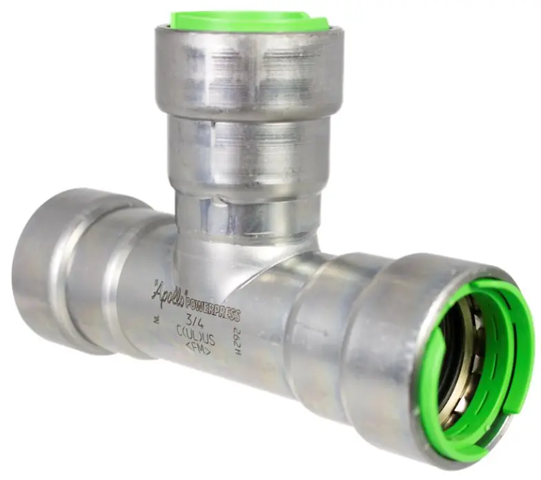 Apollo Valve PWR7480418 Apollo PowerPress Non-Gas 2 in Tee
