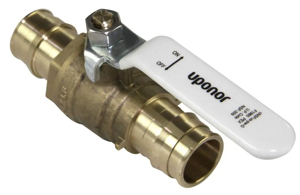 Uponor LFR4811010 ball valve lead free full port 1 inch propex