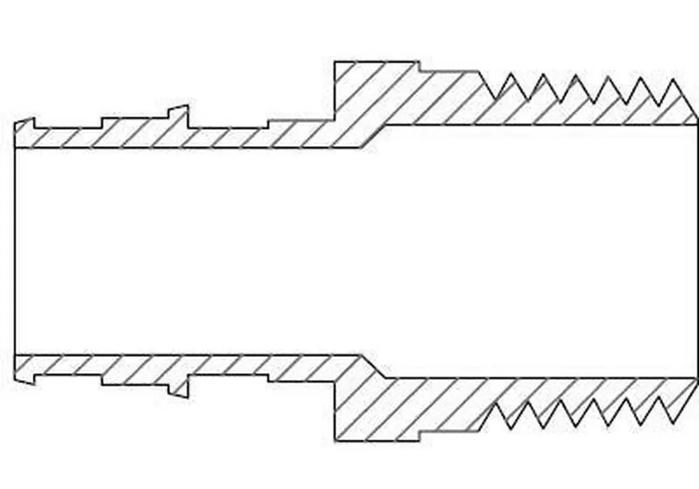 Uponor Q8525050 ProPEX 1/2 in. Stainless Steel PEX Expansion x 1/2 in. MPT Adapter