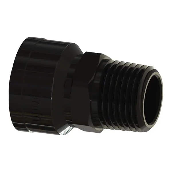 Uponor TF4527510 TotalFit Adapter, 3/4 x 1 in Nominal, Push-to-Connect x MNPT End Style, Engineered Polymer