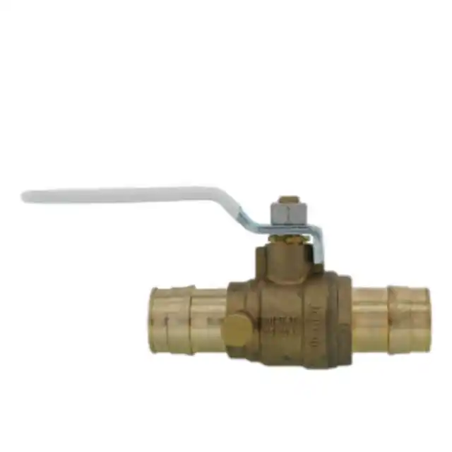 Uponor LFD4811010 ProPEX LF Brass Stop and Drain Ball Valve (full port), 1 PEX x 1 PEX
