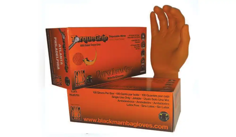 Black Mamba Gloves OTG-130 Orange Torque Grip Gloves Power Extra Large Replacement MPN