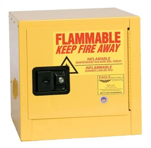 Eagle 1901X Flammable Liquid Storage Cabinet, Self-Closing, One Door, 2 Gallon