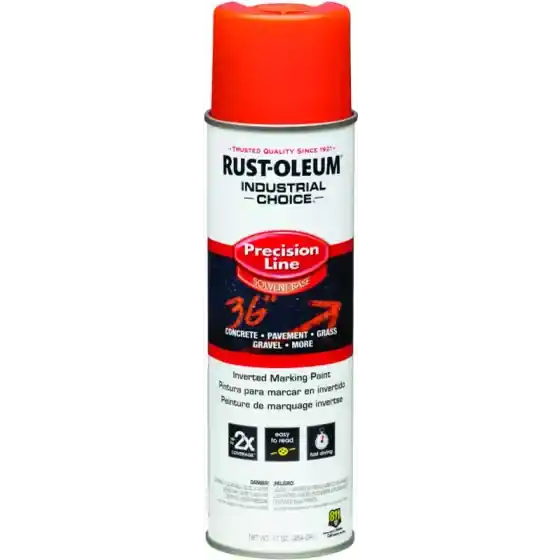 Rust-Oleum 203026V Precision Line Inverted Marking Paint Alert Orange 17 oz.