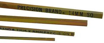 Precision Brand 4010 Square Gold Dichromate Plated Keystocks 4 mm x 12 in 6 per bundle