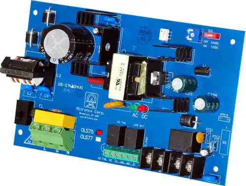 Altronix OLS75 Power Supply Charger, Single Output, 12/24VDC at 2.5A, Board