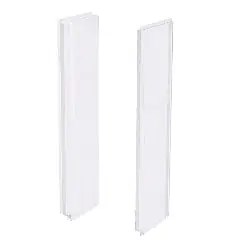 Aquatic 2374CSW-AW 23 x 74 White Durable High-Gloss Side Wall Set for 3232CS Shower Enclosure