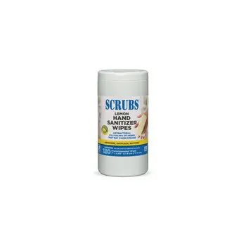 SCRUBS 92991 Lemon Hand Sanitizer Wipes 120ct
