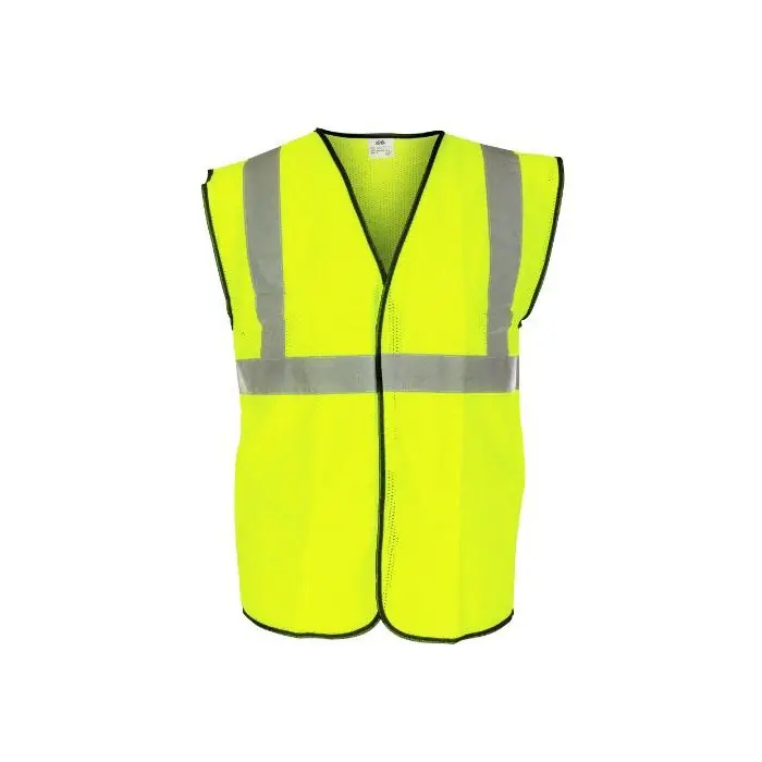 SAS Safety 690-1208 Safety Vest, Class 2 Yellow with 2 inch Reflective Tape, Medium