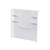 Aquatic 6062CBW-AW 60 x 62, Durable High Gloss White, Back Wall for 6030CTS Tub and Shower