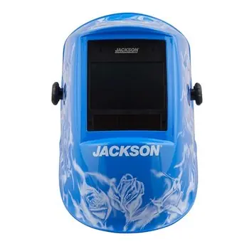 Jackson Safety 47104 Graphic Premium Auto-Darkening Welding Helmet, Reapers n' Roses, 3/10 Shade