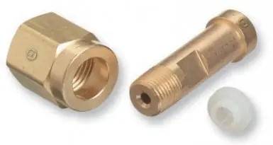 Western Enterprises SS-6347-2 Regulator Inlet Nuts Air Stainless Steel CGA-347 Hand-Tight