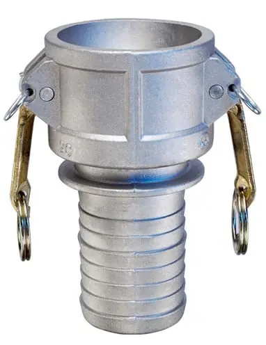 Kuriyama AL-C300 AL-C300 3 in. Size Aluminum Part C Female Coupler x Hose Shank