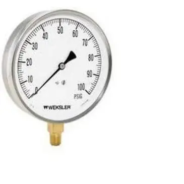 Ashcroft EA14A Pressure Gauge Weksler 30PSI 4-1/2 Diameter 1/4 NPT Bottom Bourdon Tube Stem Mount