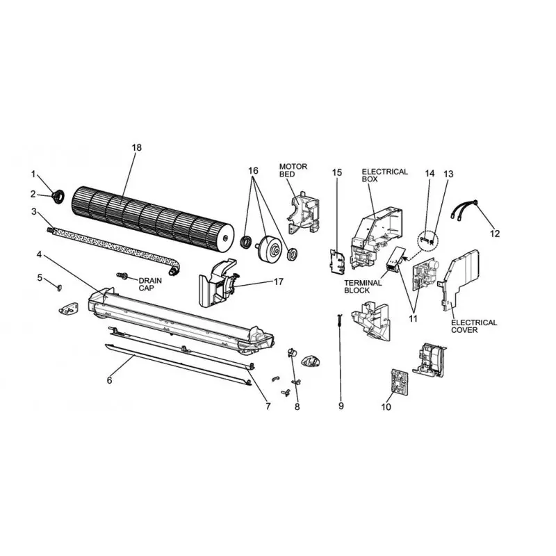 Mitsubishi E12D68040 Upper Vane