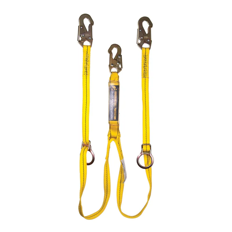 Guardian Fall Protection 1291 Double Leg Lanyard with Adjustable