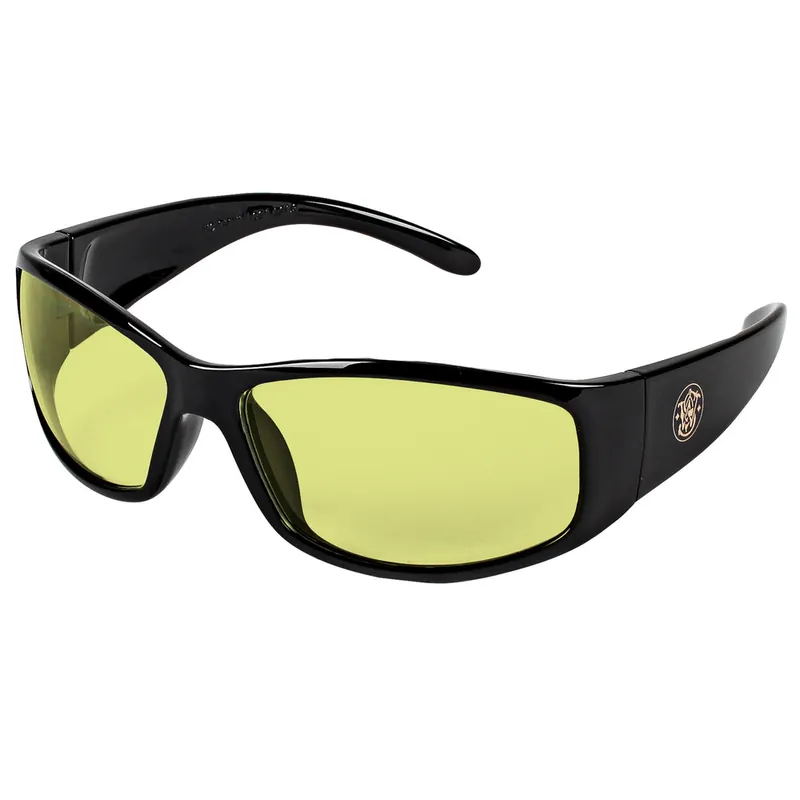 Jackson Safety 21305 Smith & Wesson Elite Amber/Yellow Lens/Black Frame Polycarbonate Anti-Fog Safety Glasses