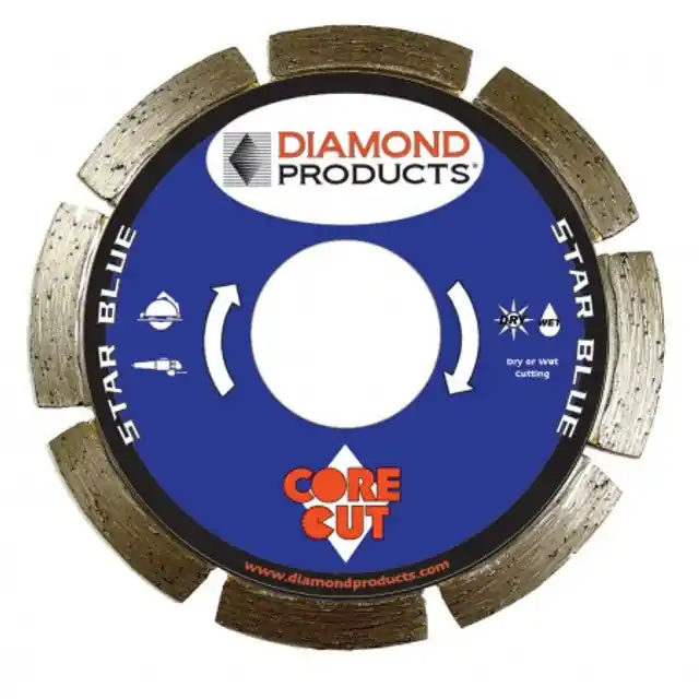Diamond Products 74951 Diamond Blade 4-1/2 Star Blue