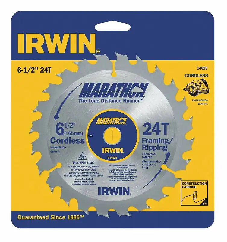 Irwin 14029 6-1/2IN 24T IRWIN MARATHON Saw Blade