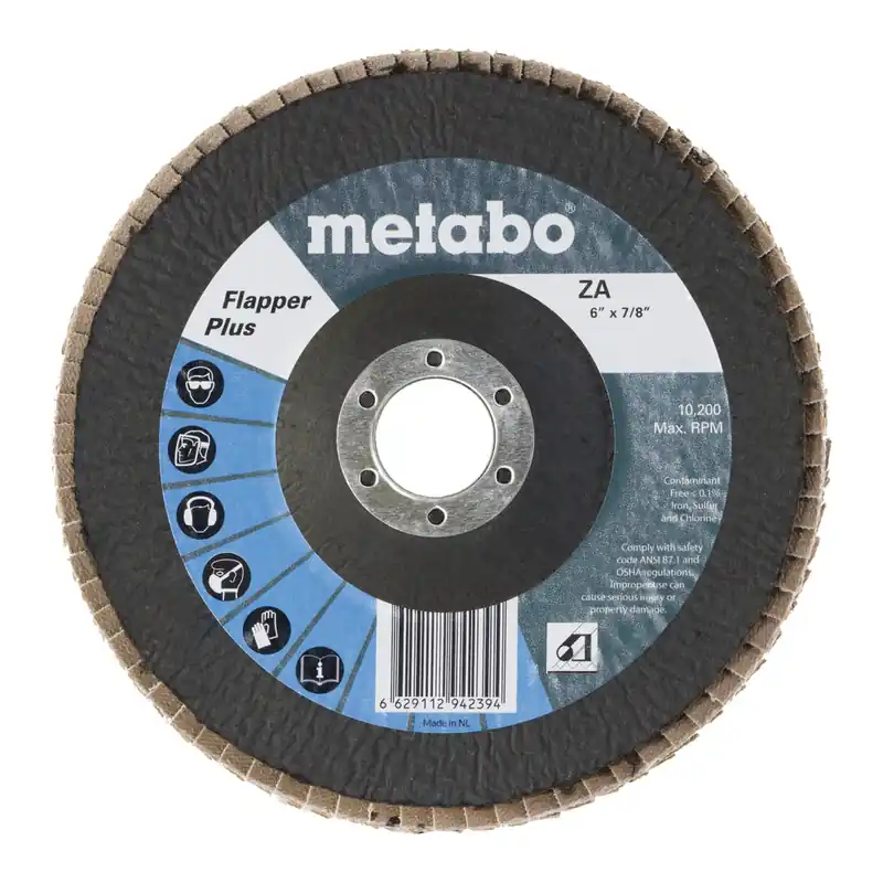 Metabo 629485000 6In Flapper Plus 60 7/8 T27 Fiberglass