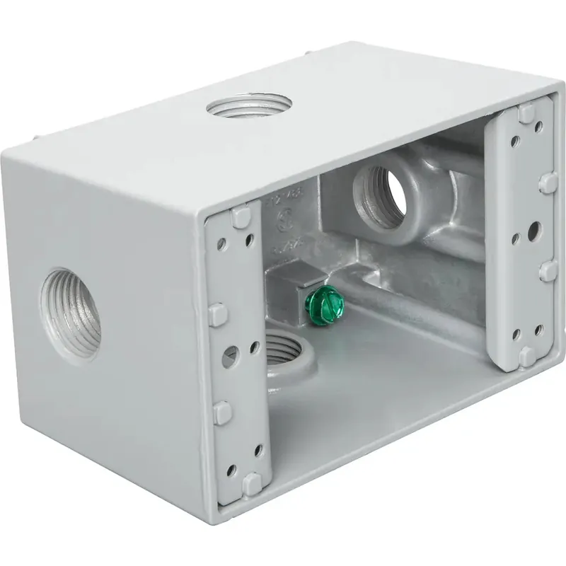 BWF DB5-22XV Type X 1-Gang Deep Weatherproof Outlet Box (1/2) - 58385