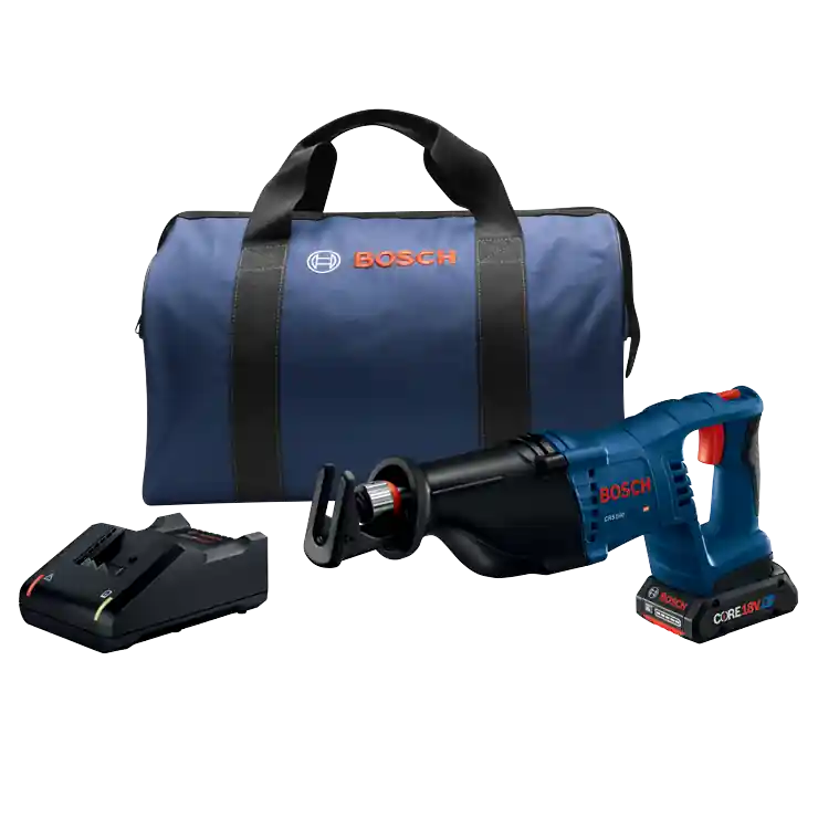 Bosch CRS180B15 18V 1-1/8 D-Handle Reciprocating Saw Kit With (1) Core18V 4.0 Ah Compact Battery