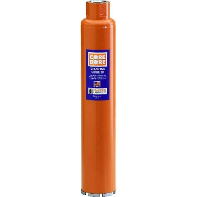 Diamond Products 5183 8 Heavy Duty Orange Wet Core Bore Bit