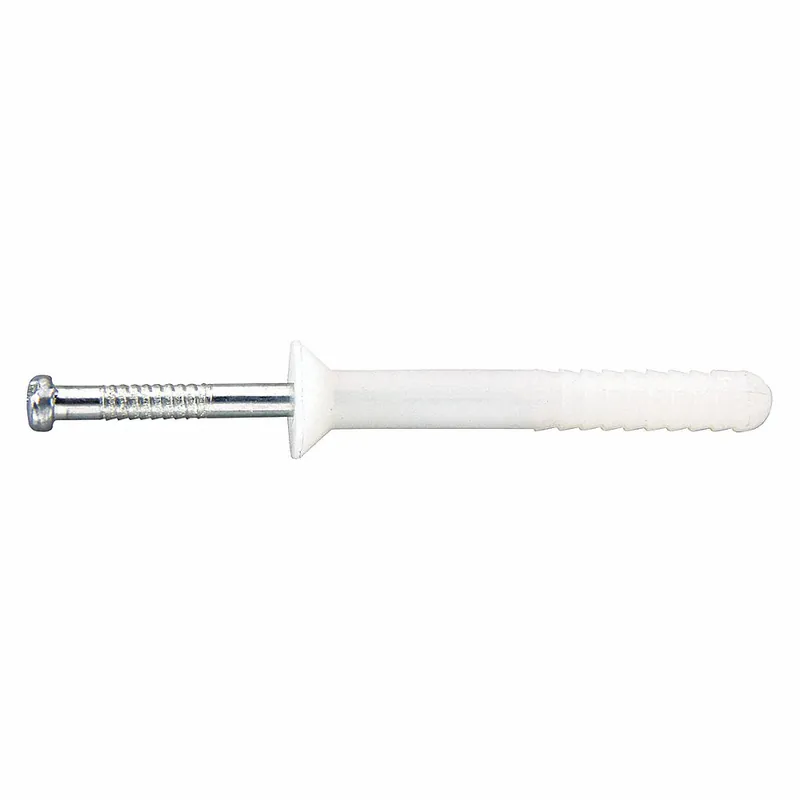 Dewalt 02562PWR Powers Fasteners Nylon Nailin Flat Head 1/4In x 2In Nail Anchor with Carbon Steel Nail