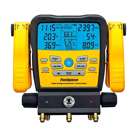 Fieldpiece SM382V Wireless Manifold, 3-Port 1/4 Port Multiple Refrigerants SMAN A2L Compatible