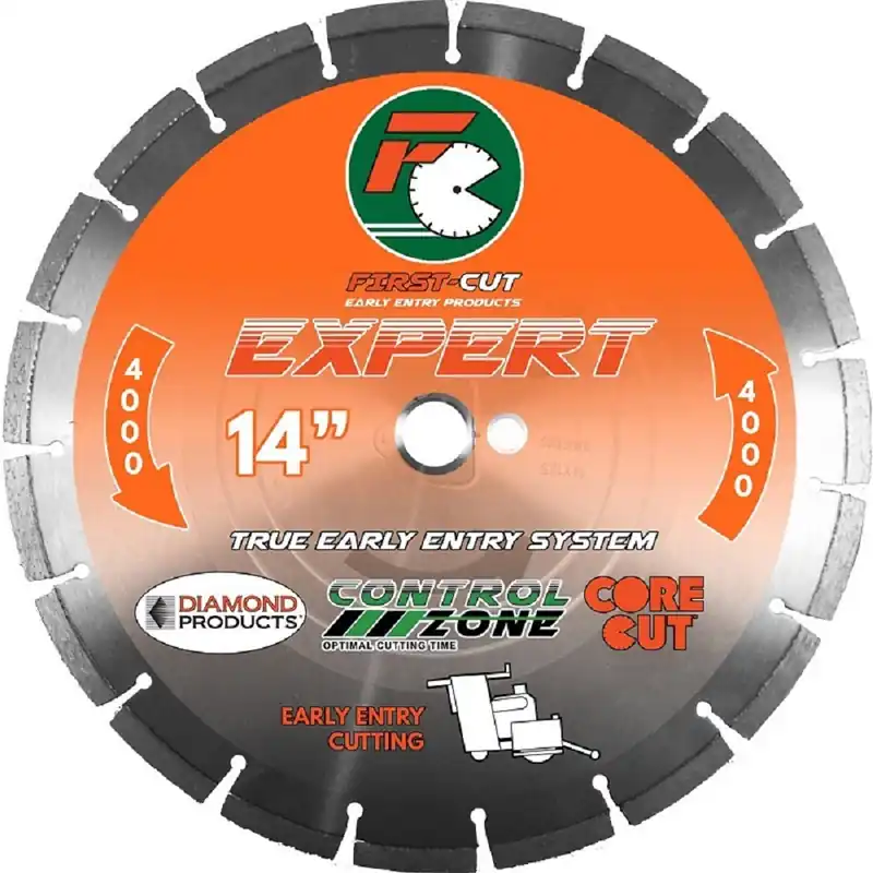 Diamond Products 90411 6.5 Expert 1000 No Skid Plate First-Cut