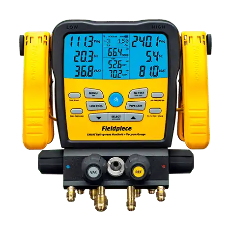 Fieldpiece SM482V Wireless Manifold, 3-Port 3/8 Port Multiple Refrigerants SMAN A2L Compatible