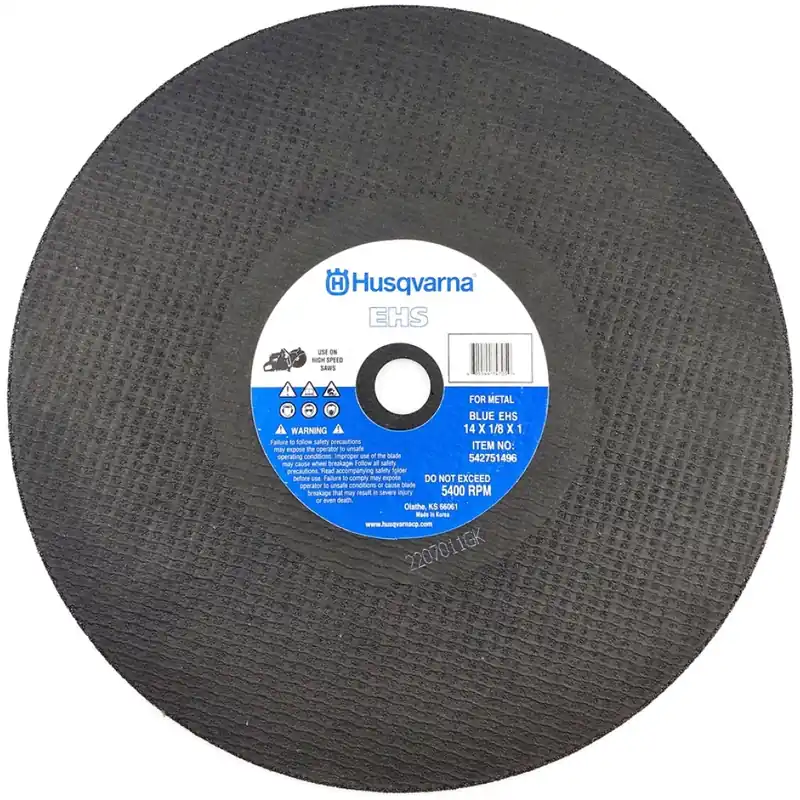 Husqvarna 542751496 Metal Cut-Off Wheel Target 14 x 1/8 1