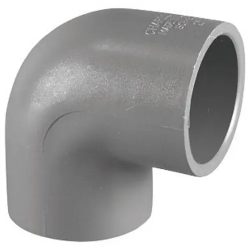 Charlotte PVC 08300 2000 Schedule 80 90 Degree Elbow Socket End 2 Inch