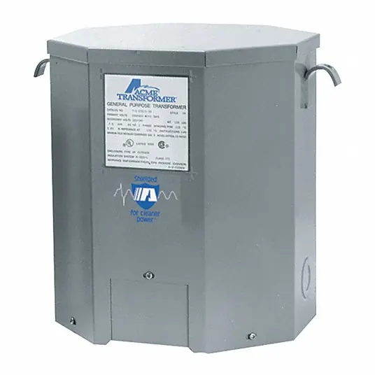 ACME ELECTRIC T2535163S Transformer 1PH 10KVA 240X480-120/240