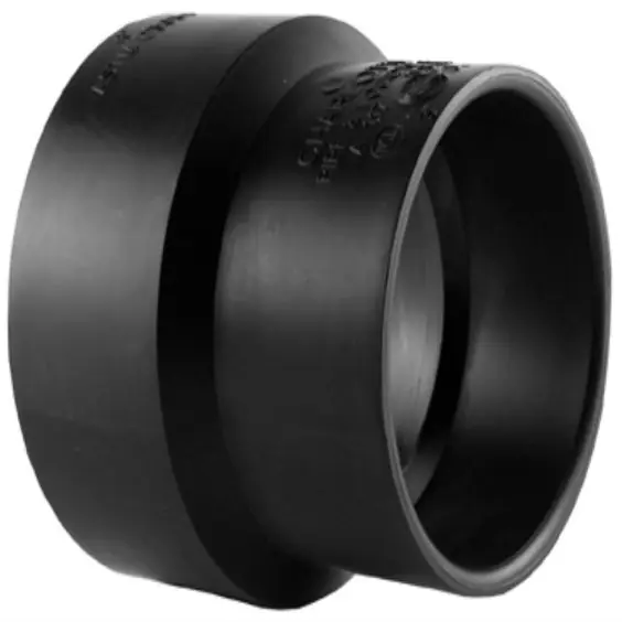 Charlotte Pipe ABS001170600 Plastic Pipe Adapter Coupling, ABS, 4 inch x 3 inch, Hub x Hub, Schedule 40