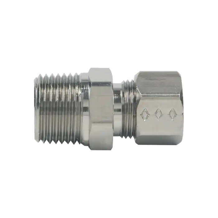 BrassCraft 68-6-6X C 3/8 in. O.D. Compression x 3/8 in. MIP No-lead Brass Compression Male Adapter Fitting in Chrome