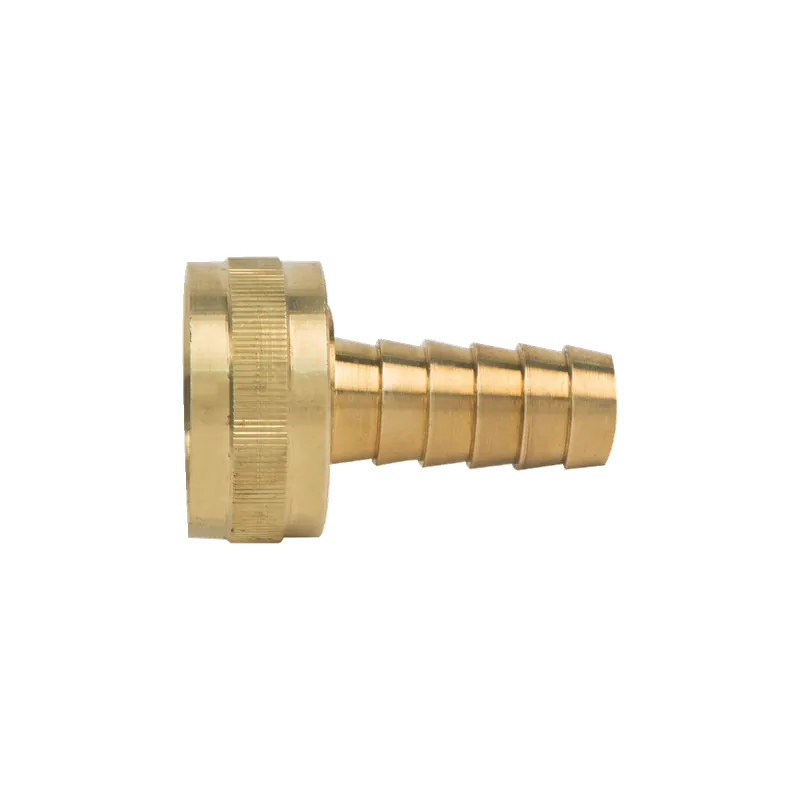 BrassCraft HU126-8-12X 3/4 in. Female Hose Thread Swivel Round Nut x 1/2 in. I.D. Hose Barb Brass Garden Hose Adapter Fitting