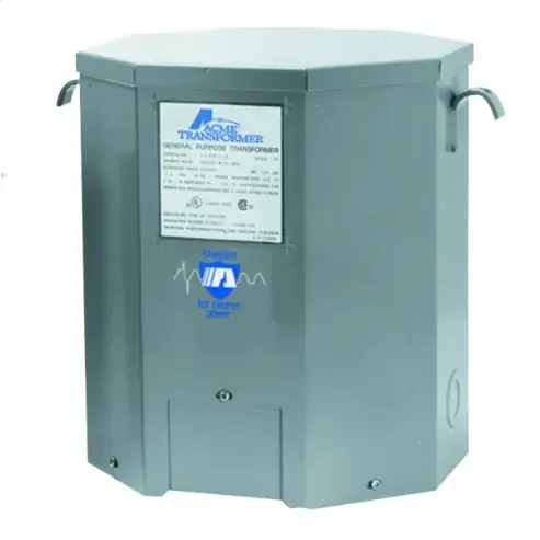 Acme Electric T2535153S Transformer Single Phase 240 x 480 Prim, 120/240 Sec 7.5 KVA