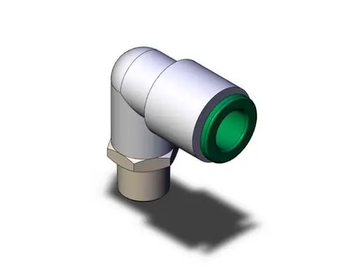 SMC KRL08-01SW2 Flame Resistant One-touch Male Elbow Union