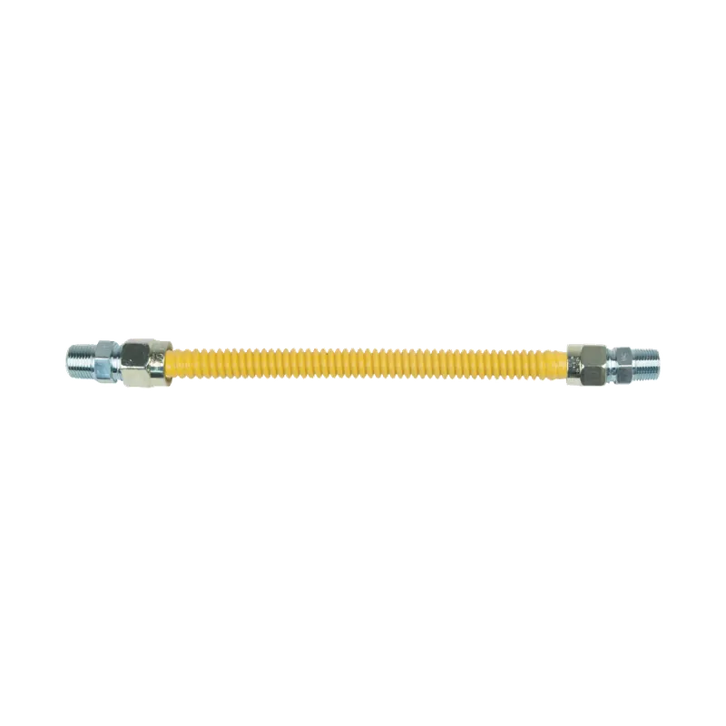 BrassCraft CSSD77-12 ProCoat 3/8 in. MIP x 3/8 in. MIP x 12 in. Stainless Steel Gas Connector 1/2 in. O.D.