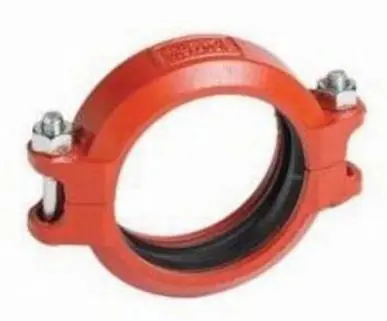 Victaulic L030075GE0 75 Series Flexible Coupling, 3 in Nominal, Grooved End Style, Ductile Iron, Orange Enamel