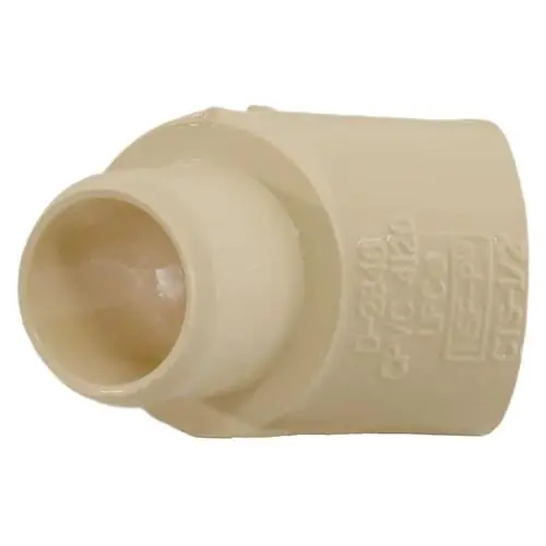 Charlotte CTS 02310 0600 Copper Tube Size 45 Degree Street Elbow, Spigot x Socket, 1/2 Inch