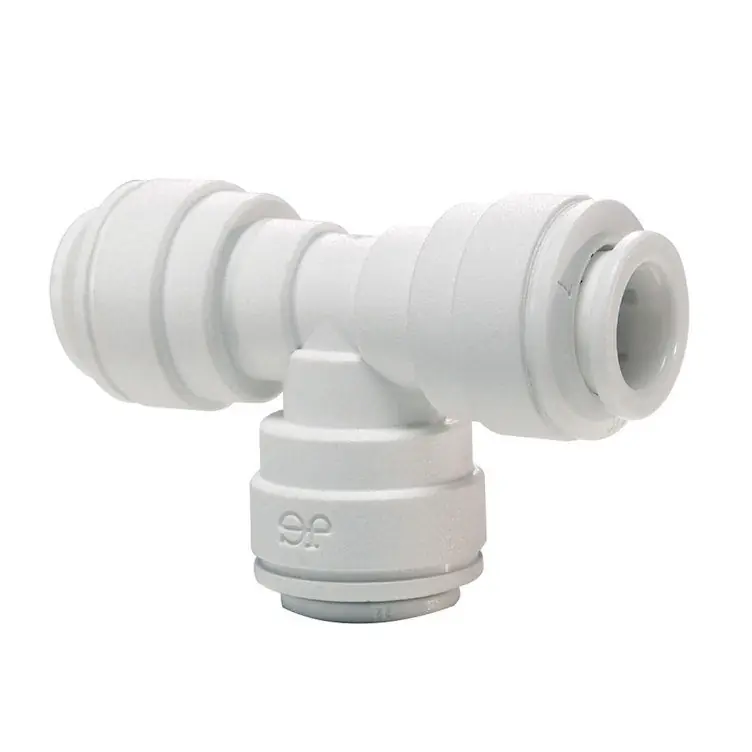 John Guest PP0208W-US Push-Fit Inline Union Tee Connector 1/4 Tube
