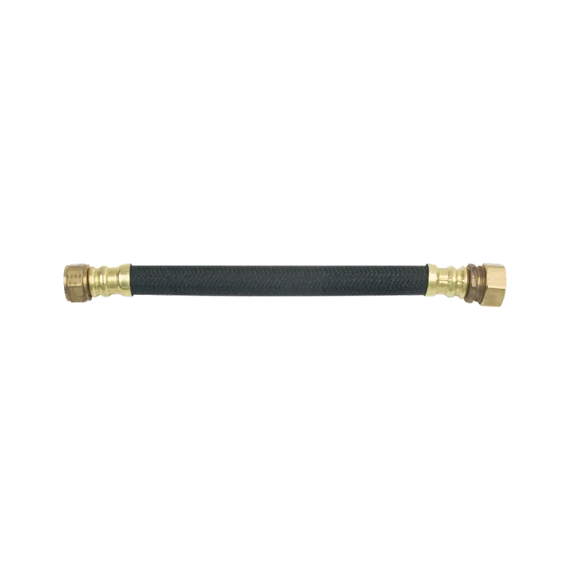 BrassCraft BWB08-12 3/4 in. FIP x 7/8 in. O.D. Compression x 12 in. Polymer Braided Water Heater Connector