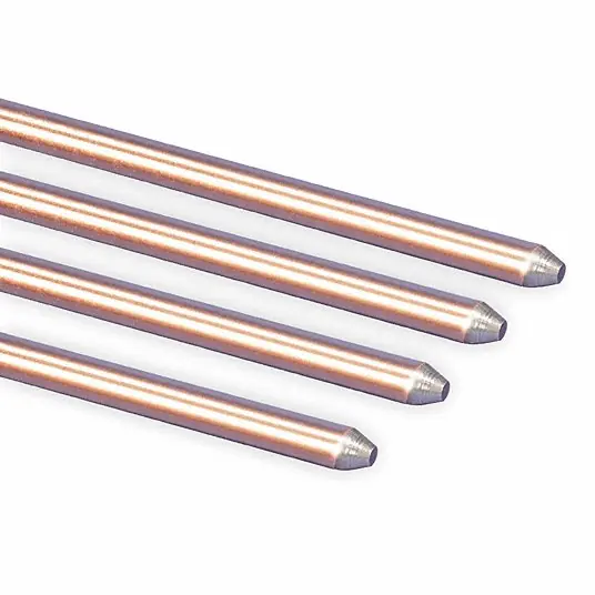 NVENT ERICO 615880 Ground Rod, 5/8 Diameter x 8 Length, 10 Mil, 80000 PSI/Minute
